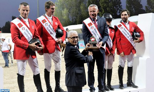 الدوري الملكي المغربي للقفز على الحواجز (محطة الرباط): الفريق السويسري يحافظ على لقب كأس الأمم