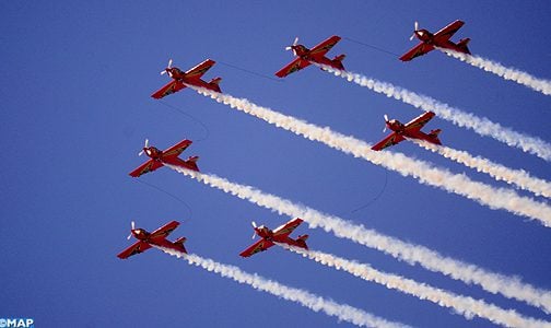 عروض جوية مبهرة في اليوم الأخير من فعاليات النسخة السادسة للمعرض الدولي للطيران والفضاء “مراكش إير شو 2018”