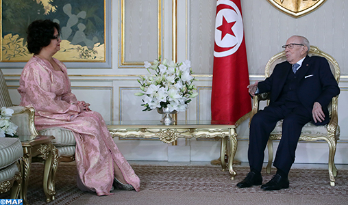 Le Président tunisien salue le leadership de SM le Roi