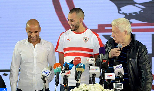 Khalid Boutaïb exprime sa “grande joie” de porter les couleurs de Zamalek