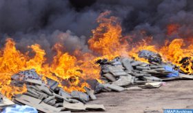 Tan-Tan : destruction par incinération d’une importante quantité de drogues